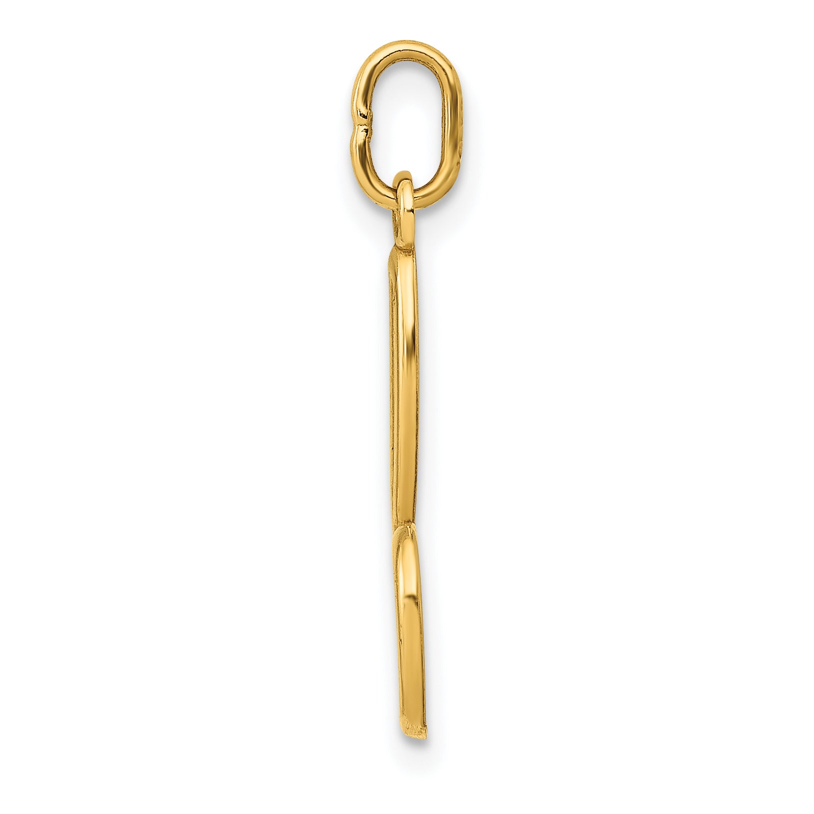 10k Yellow Gold Letter b Initial Charm Secondary image