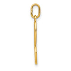 10k Yellow Gold Letter b Initial Charm