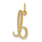 10k Yellow Gold Letter d Initial Charm