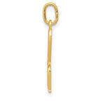 10k Yellow Gold Letter h Initial Charm