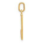 10k Yellow Gold Letter j Initial Charm
