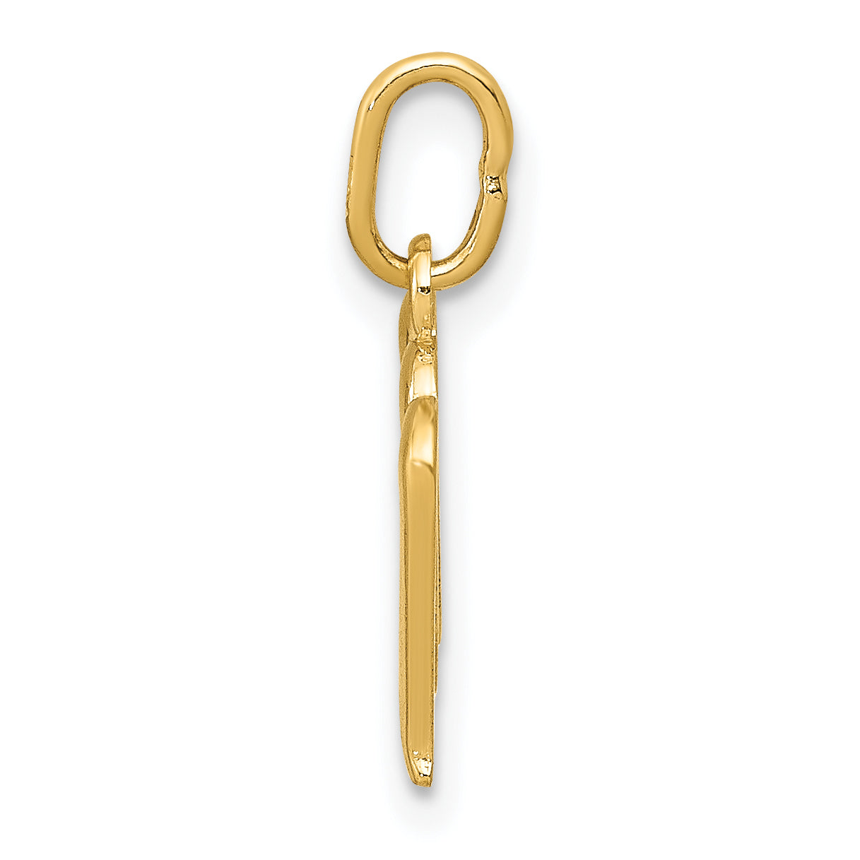 10k Yellow Gold Letter m Initial Charm Secondary image
