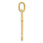 10k Yellow Gold Letter t Initial Charm