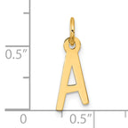 10k Large Slanted Block Initial A Charm