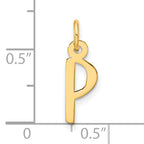 10k Large Slanted Block Initial P Charm