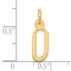 10k Large Slanted Block Initial U Charm