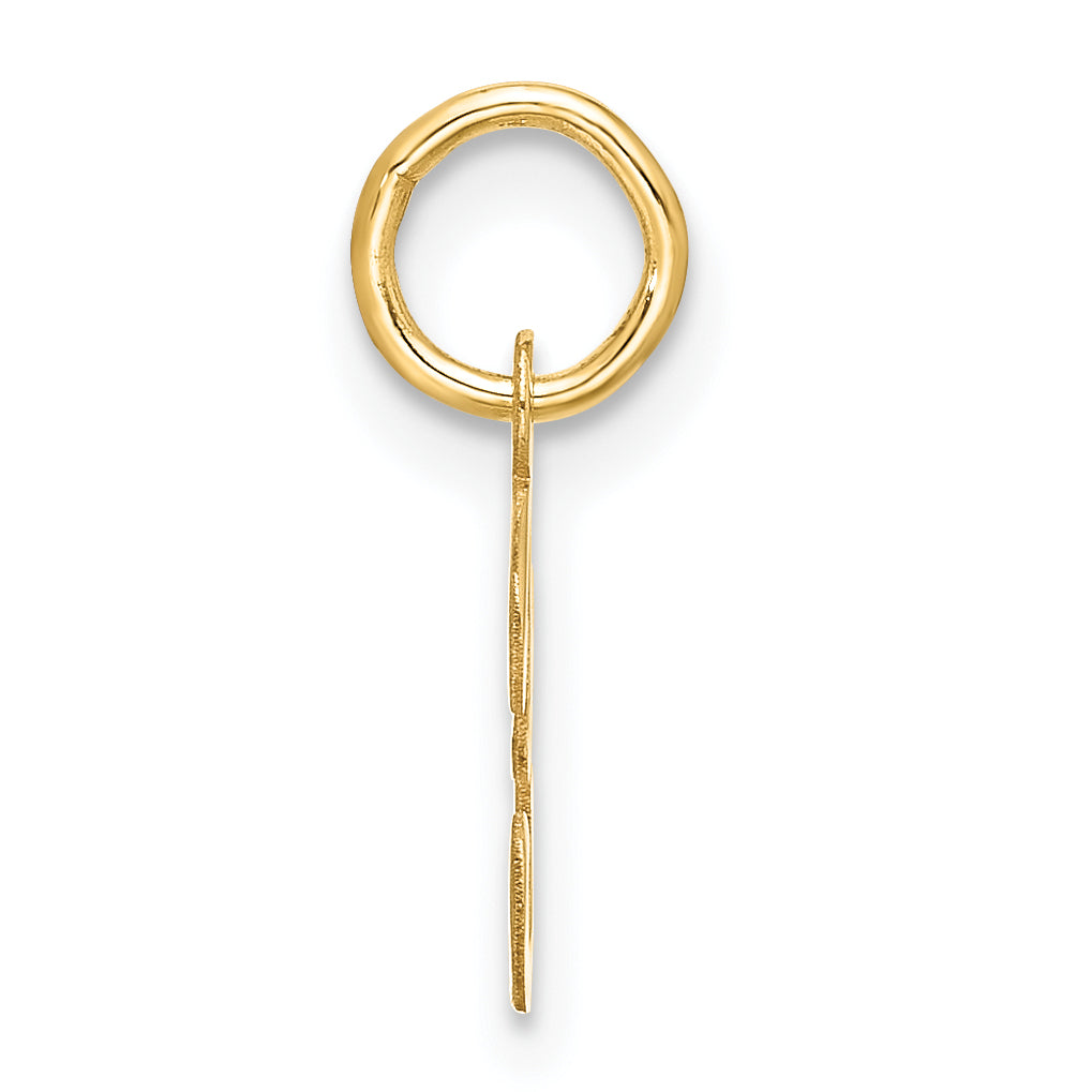 10k Small Script Initial F Charm Secondary image