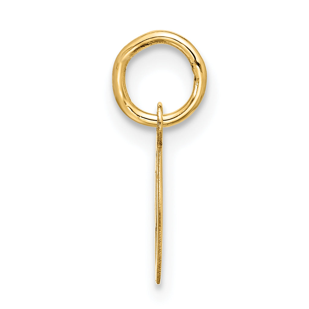 10k Small Script Initial O Charm Secondary image
