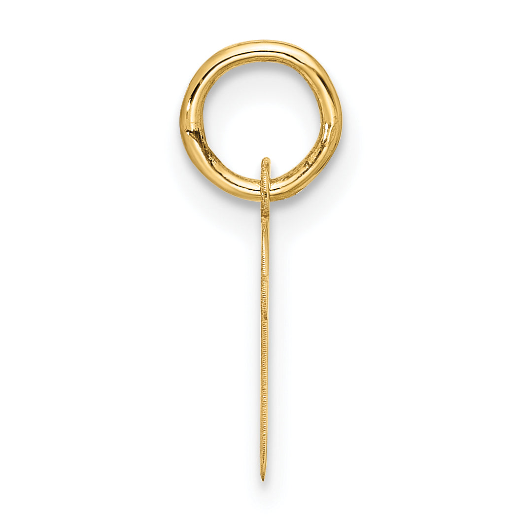 10k Small Script Initial P Charm Secondary image