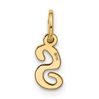 10k Small Script Initial S Charm