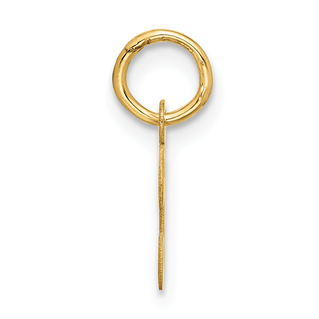 10k Small Script Initial T Charm Secondary image