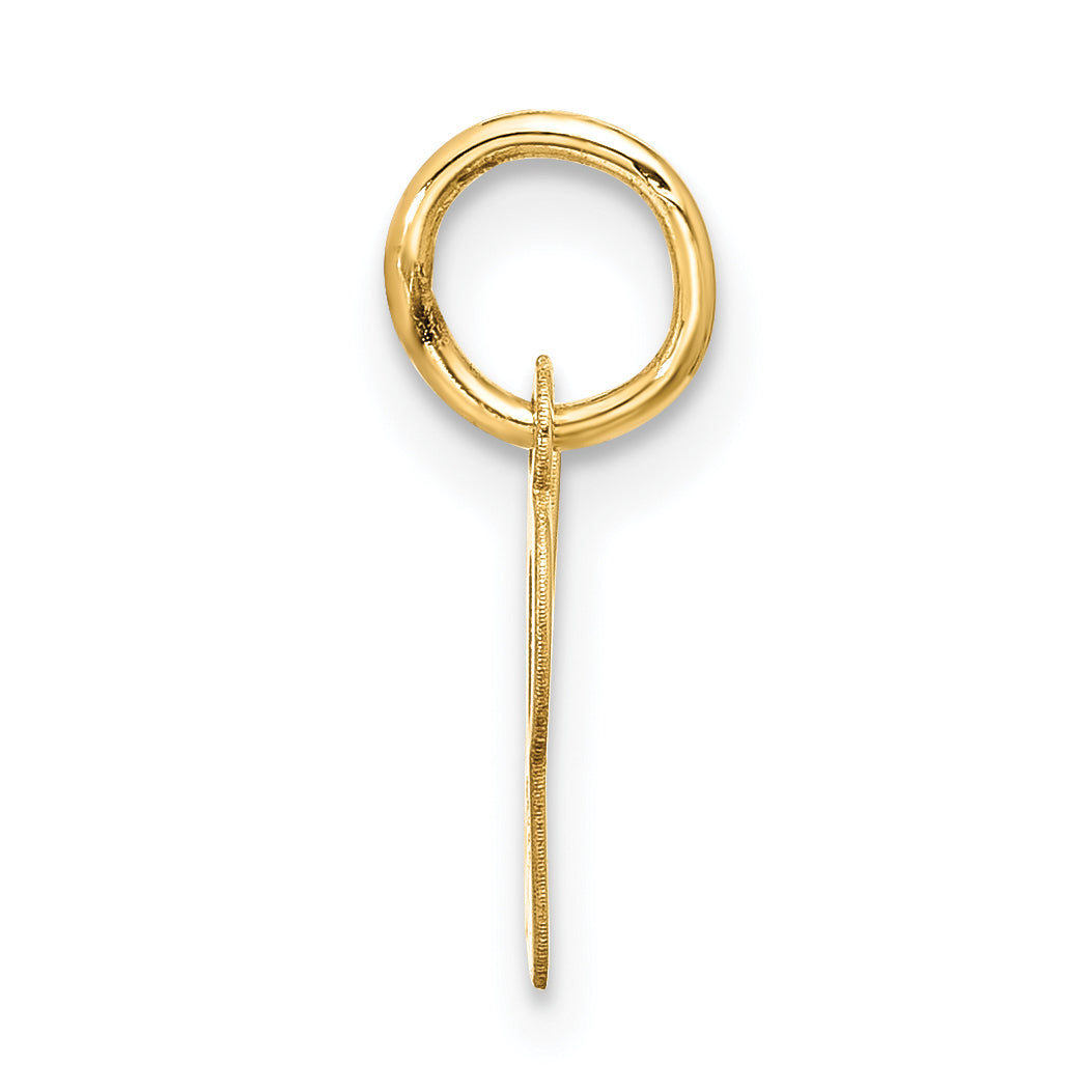 10k Small Script Initial U Charm Secondary image
