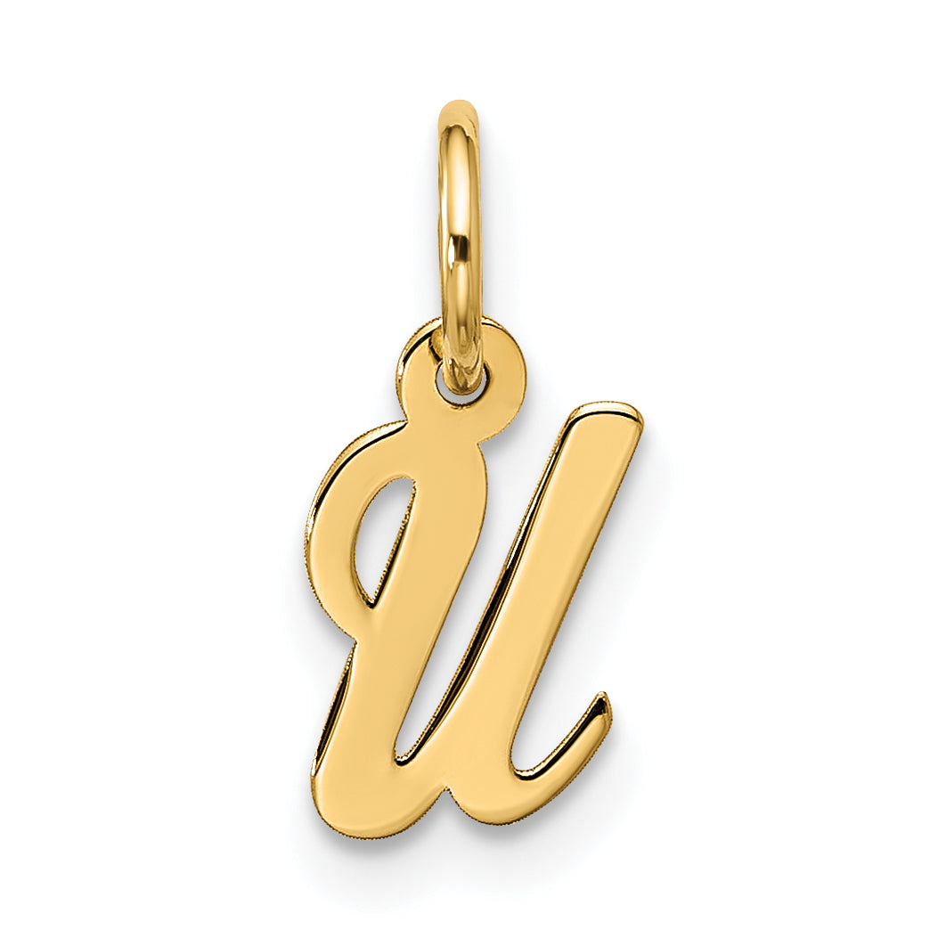 10k Small Script Initial U Charm Main image