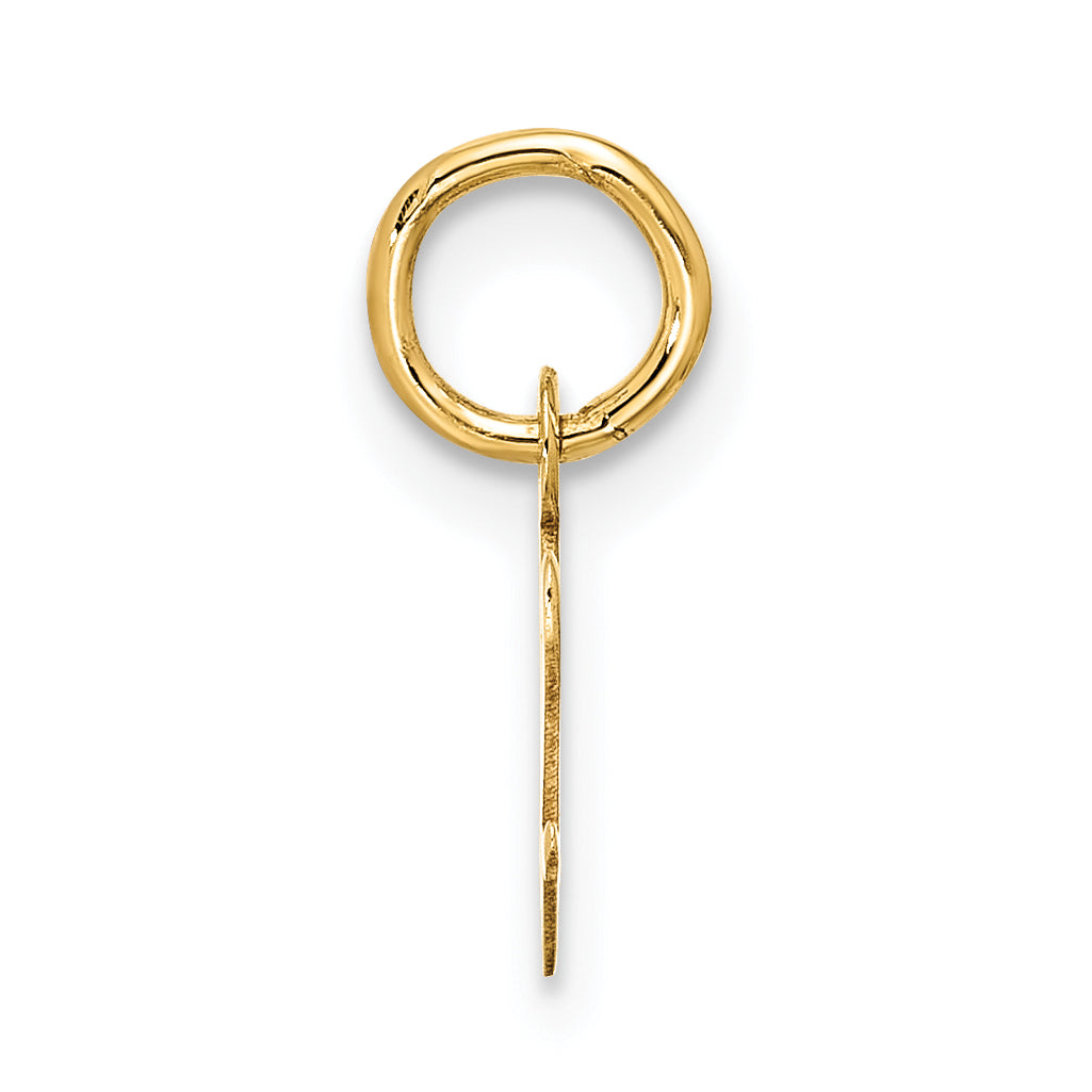10k Small Script Initial V Charm Secondary image