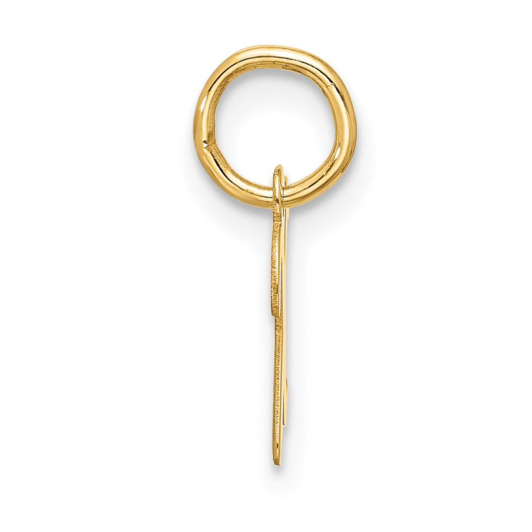 10k Small Script Initial X Charm Secondary image
