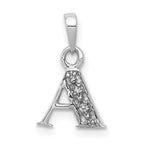 10KW Diamond Initial A Pendant