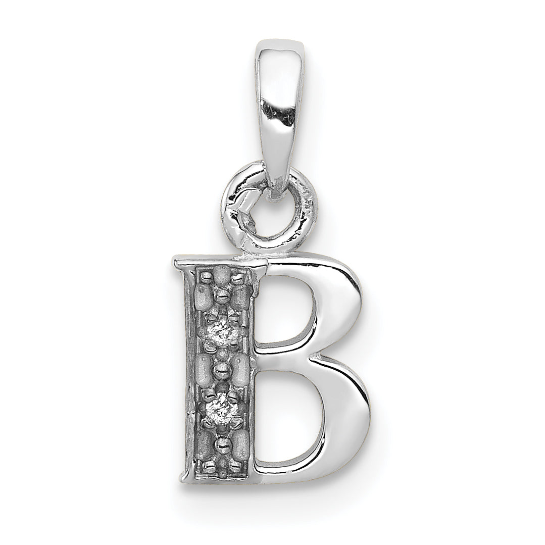 10KW Diamond Initial B Pendant Main image