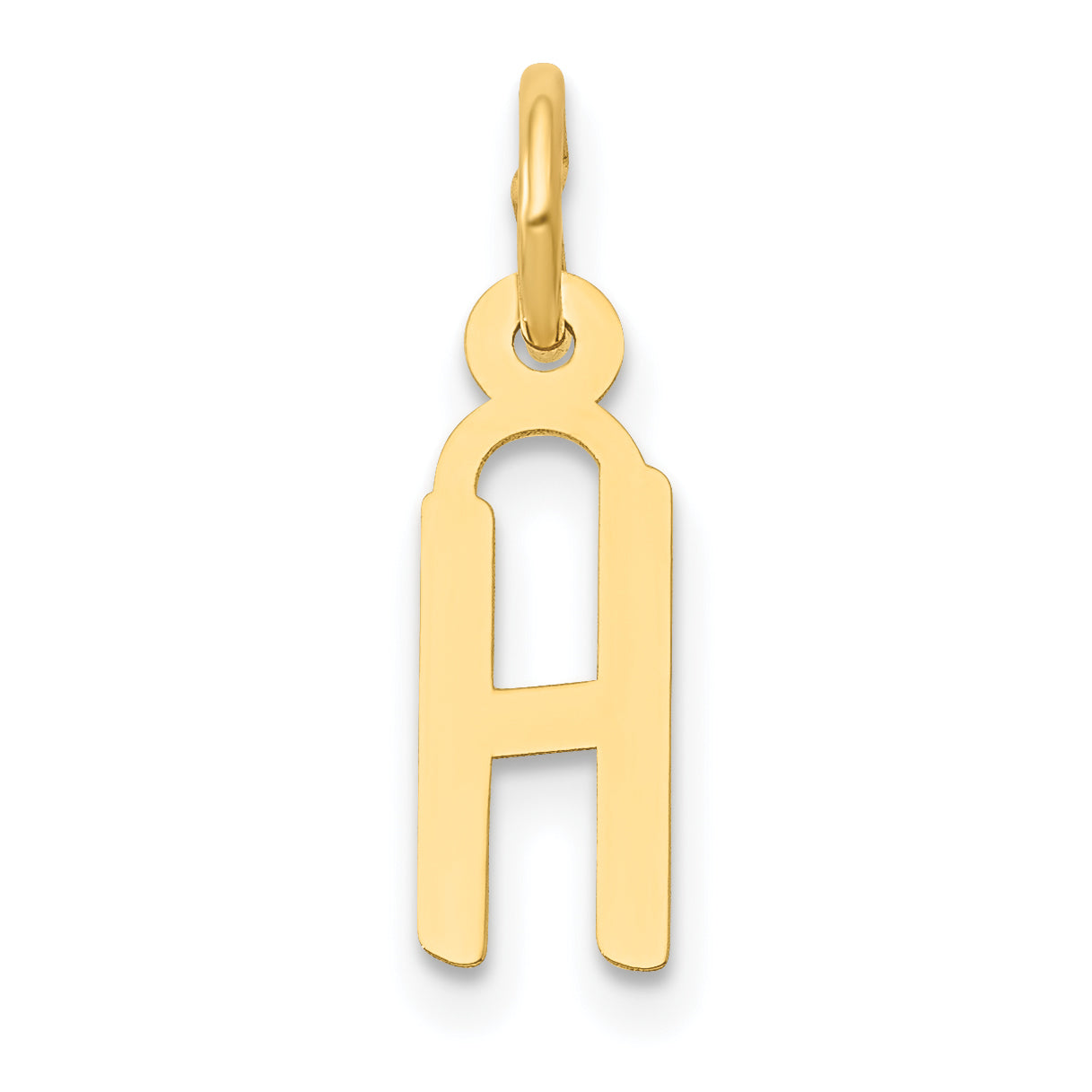 10k Small Slanted Block Initial H Charm Main image