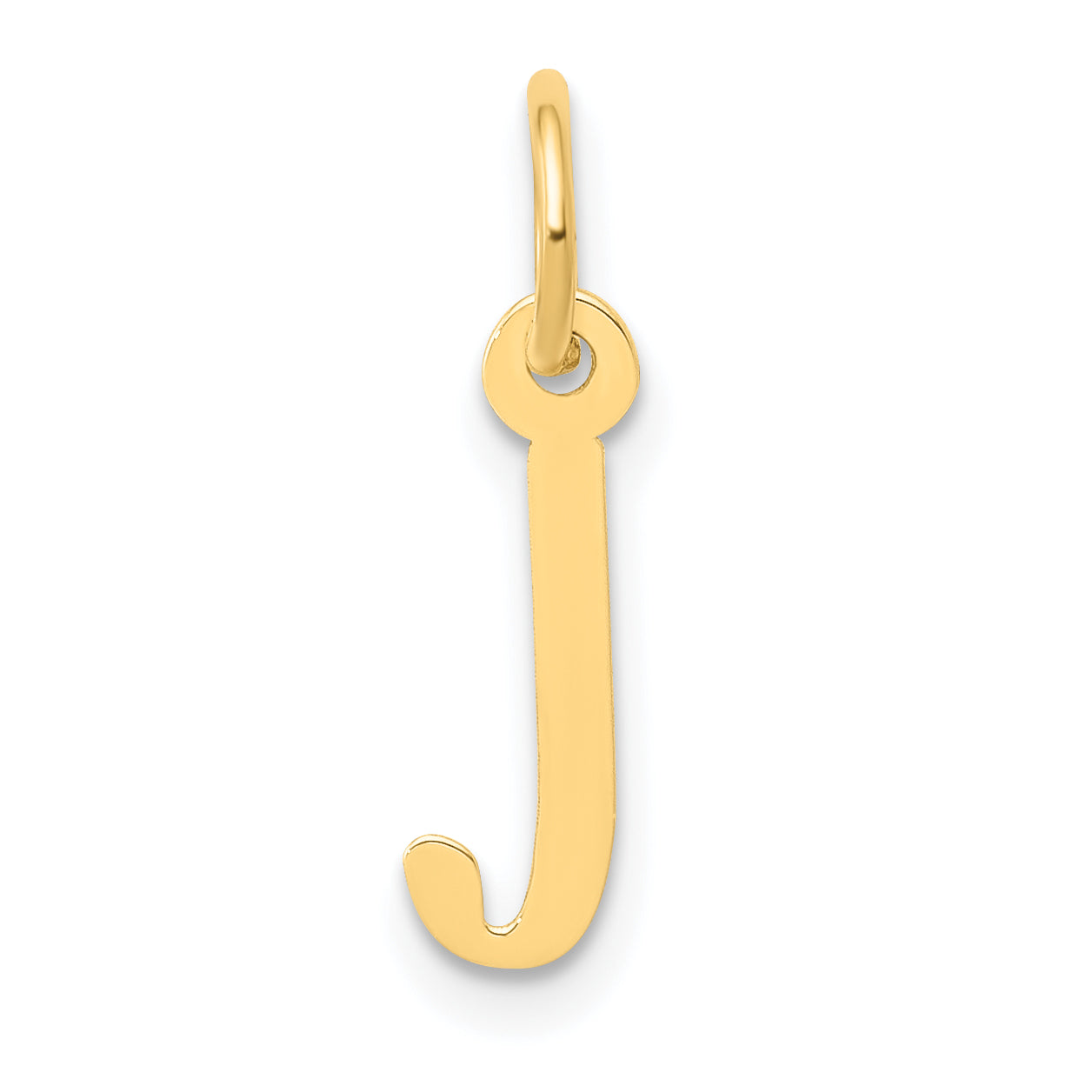 10k Small Slanted Block Initial J Charm Main image