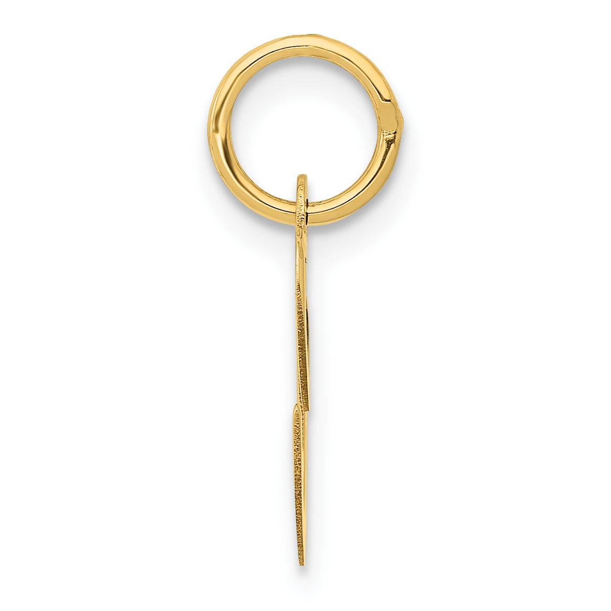 10K Small Fancy Script Initial C Charm Secondary image