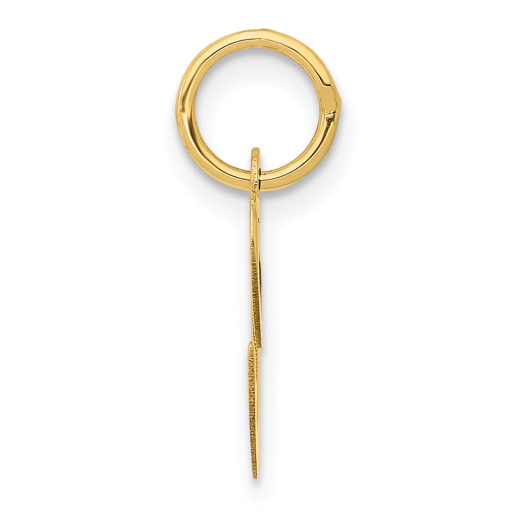 10K Small Fancy Script Initial C Charm