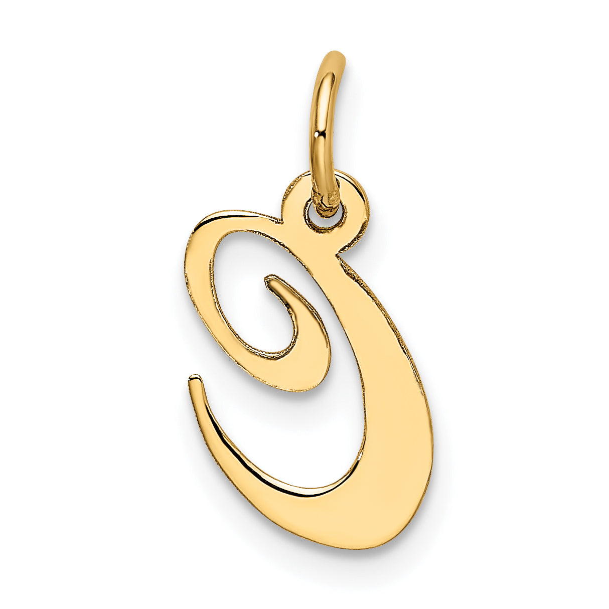 10K Small Fancy Script Initial C Charm