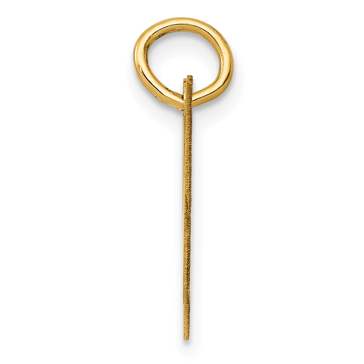 10K Small Fancy Script Initial H Charm Secondary image