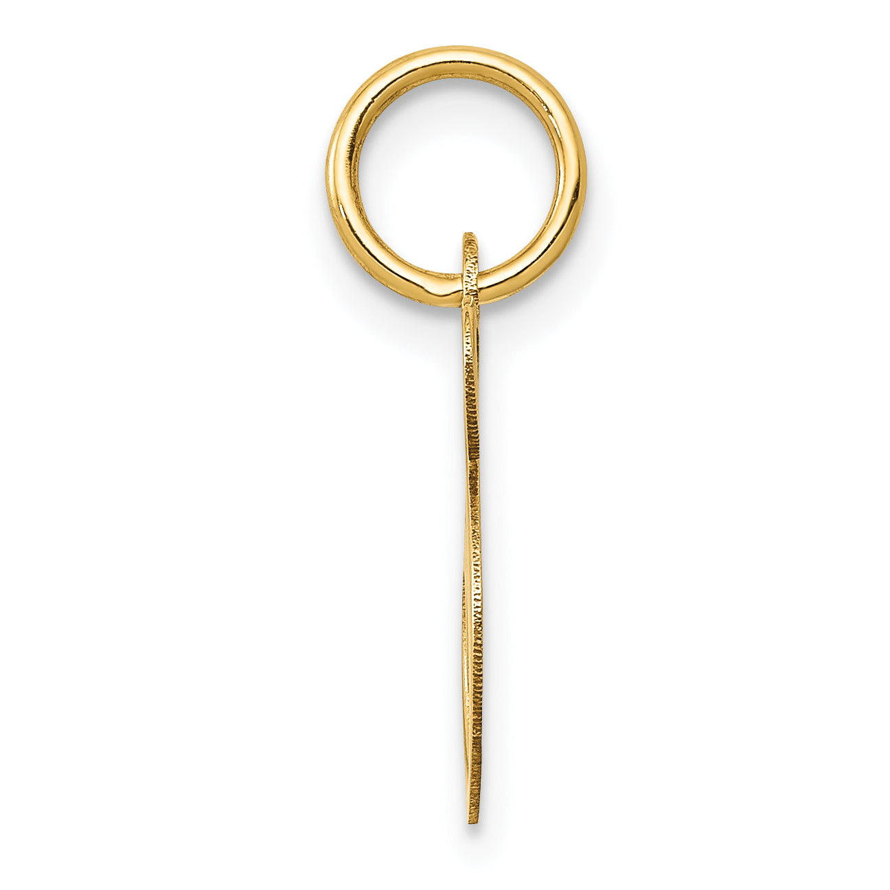 10K Small Fancy Script Initial S Charm Secondary image