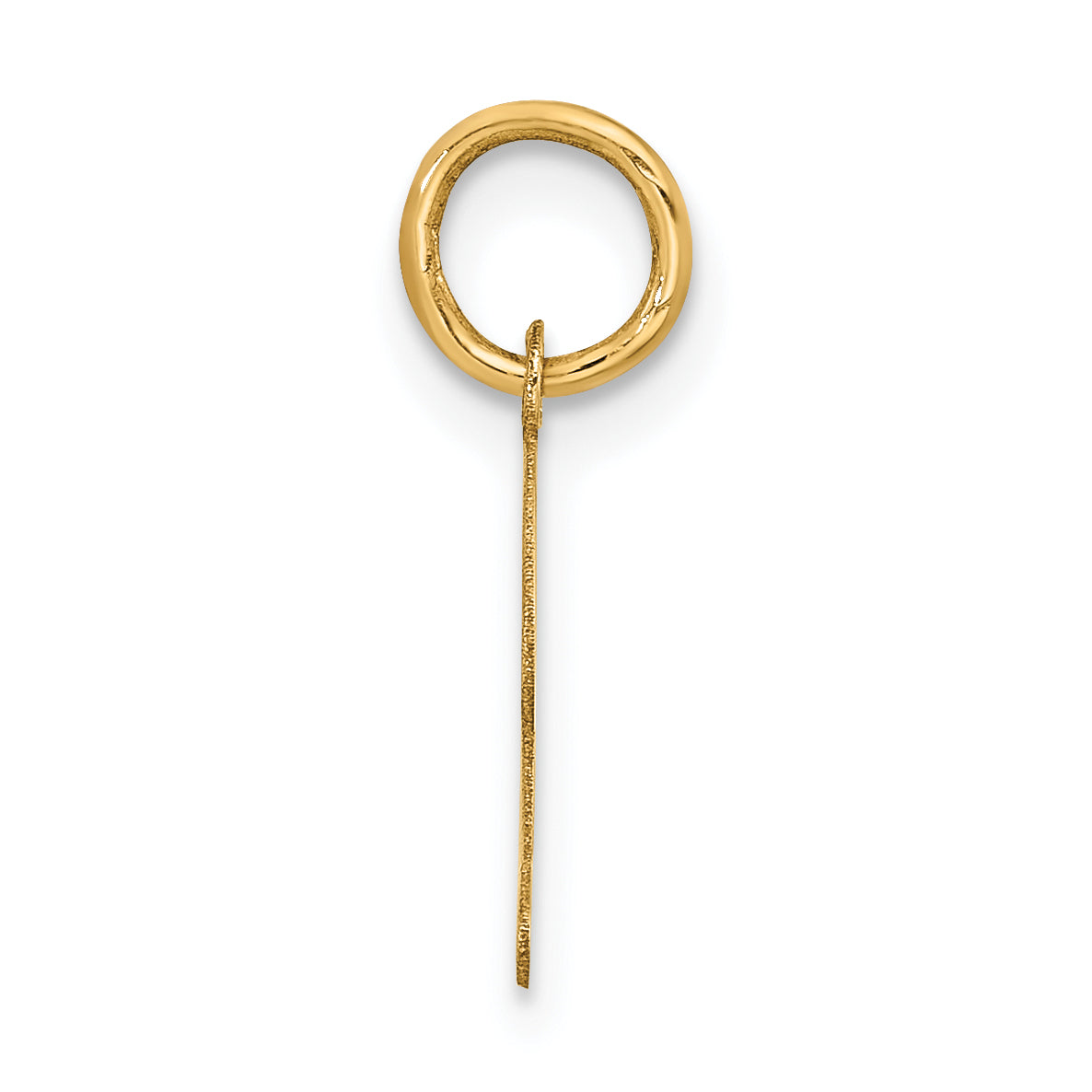 10K Small Fancy Script Initial Z Charm