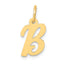 10k Small Script Initial B Charm