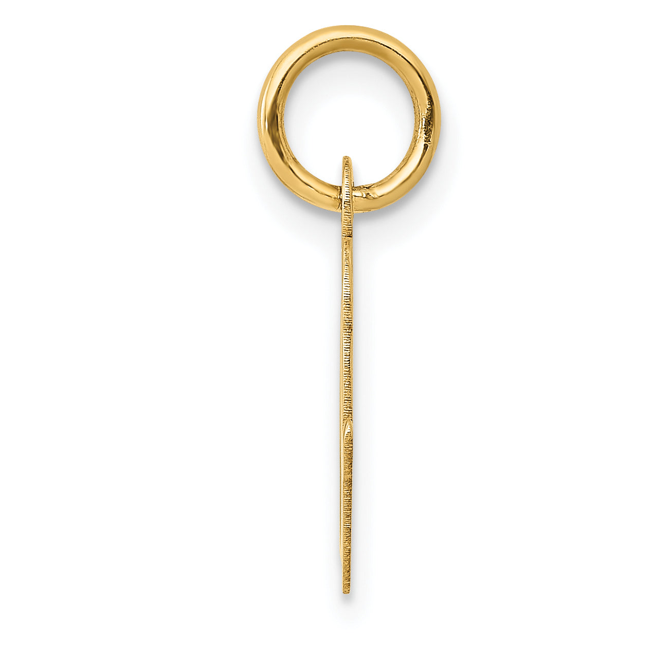 10k Small Script Initial O Charm Secondary image