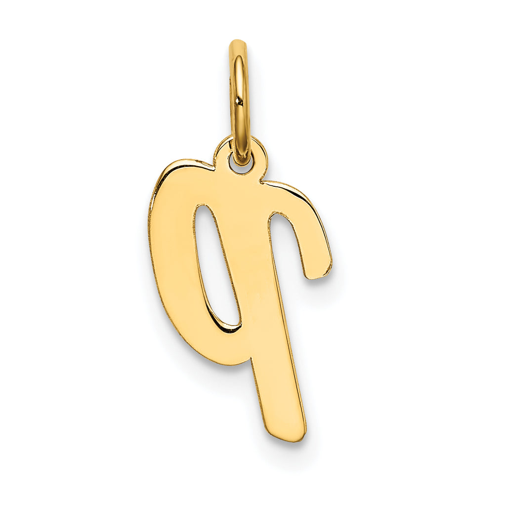 10k Small Script Initial P Charm