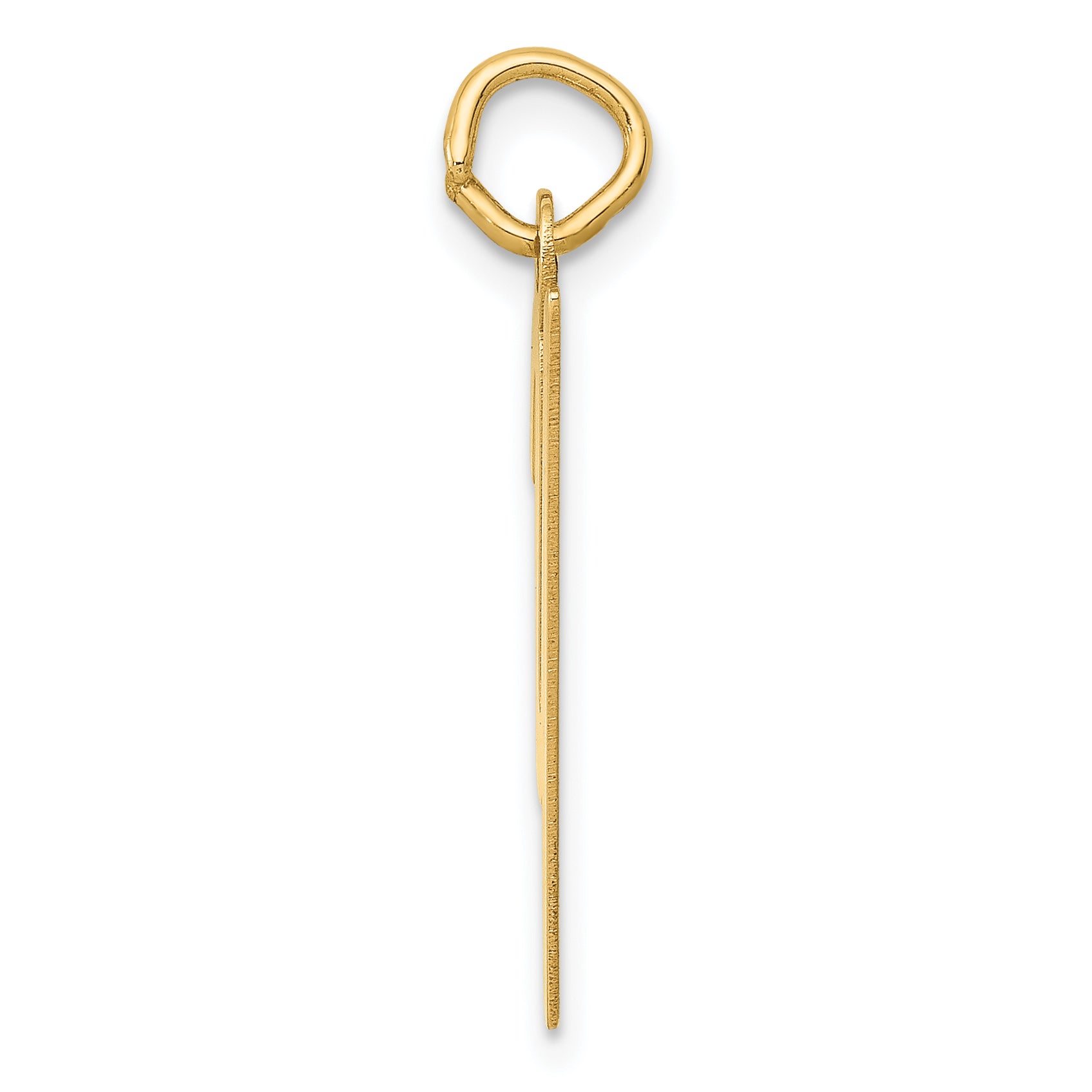 10K Medium Script Letter Y Initial Charm Secondary image