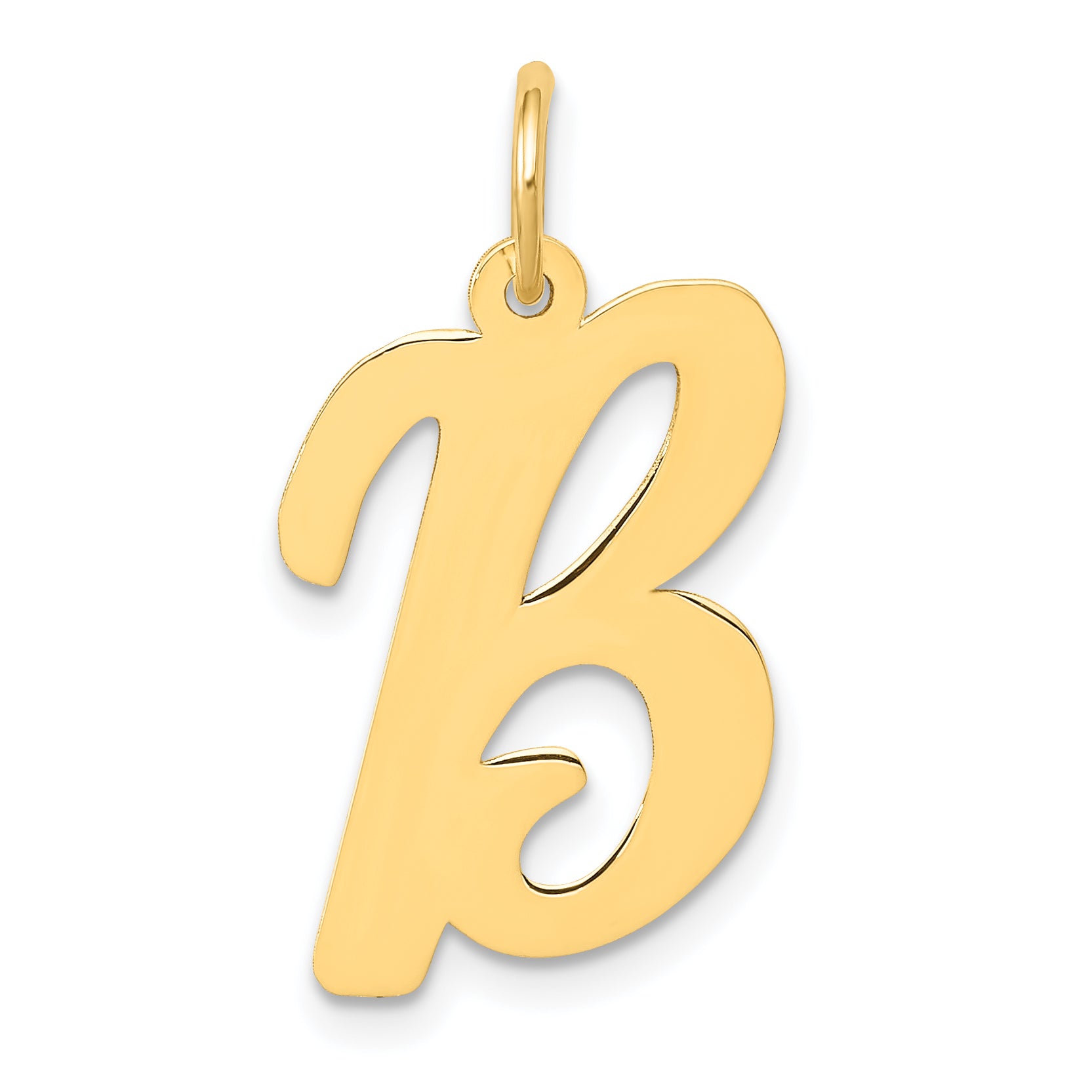 10k Large Script Letter B Initial Charm Main image