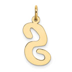 10k Large Script Letter S Initial Charm