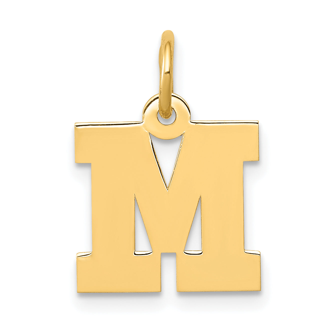 10k Small Block Initial M Charm Main image