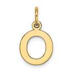 10k Small Block Initial O Charm