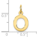 10k Small Block Initial O Charm