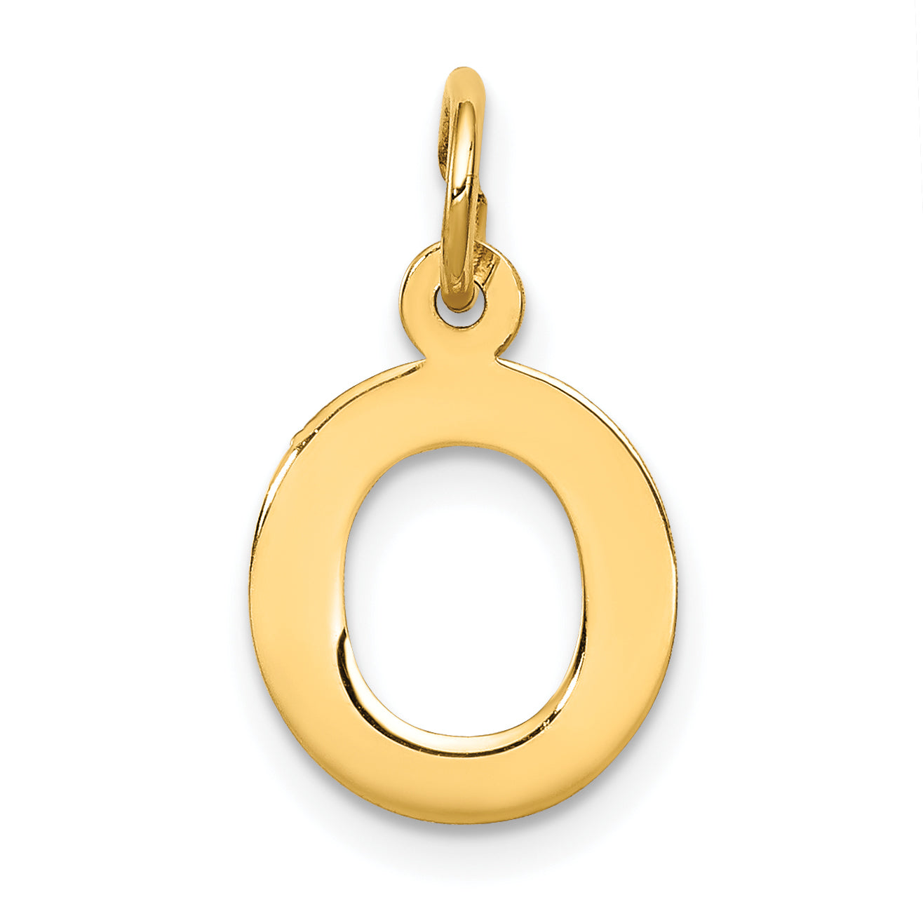 10k Small Block Initial O Charm Main image