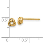 10k Polished Knot Post Earrings