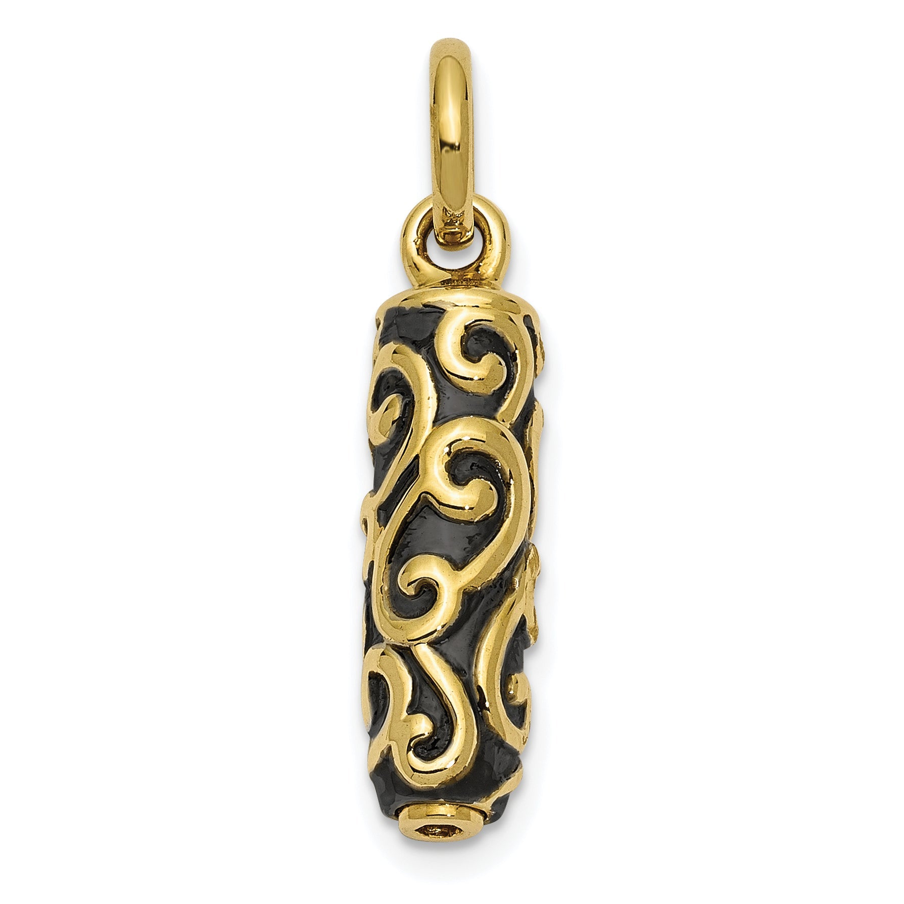 Sentimental Expressions 10K Cylinder Remembrance Ash Holder Pendant Main image