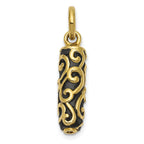 Sentimental Expressions 10K Cylinder Remembrance Ash Holder Pendant