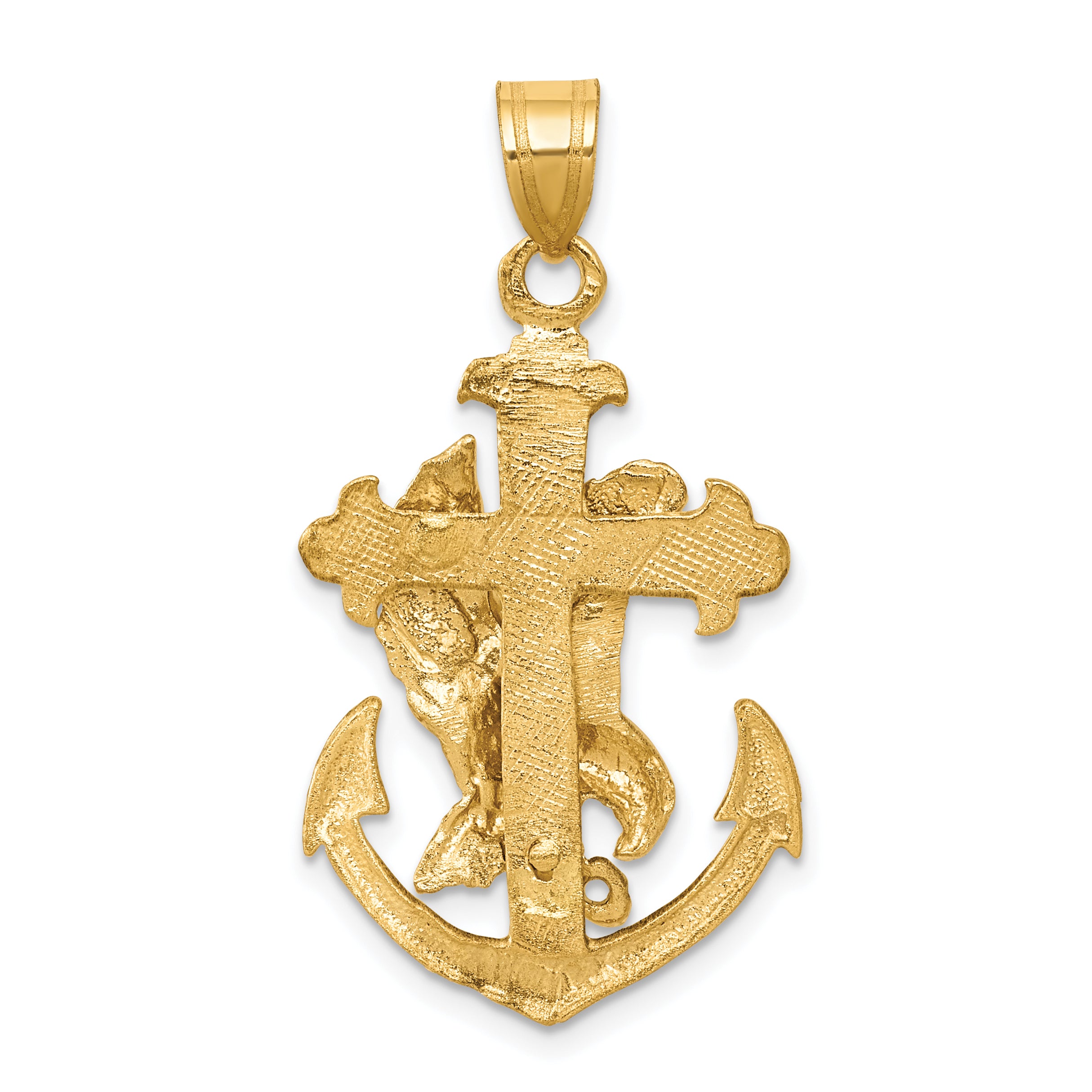 10k Mariners Cross w/Eagle Pendant