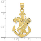 10k Mariners Cross w/Eagle Pendant