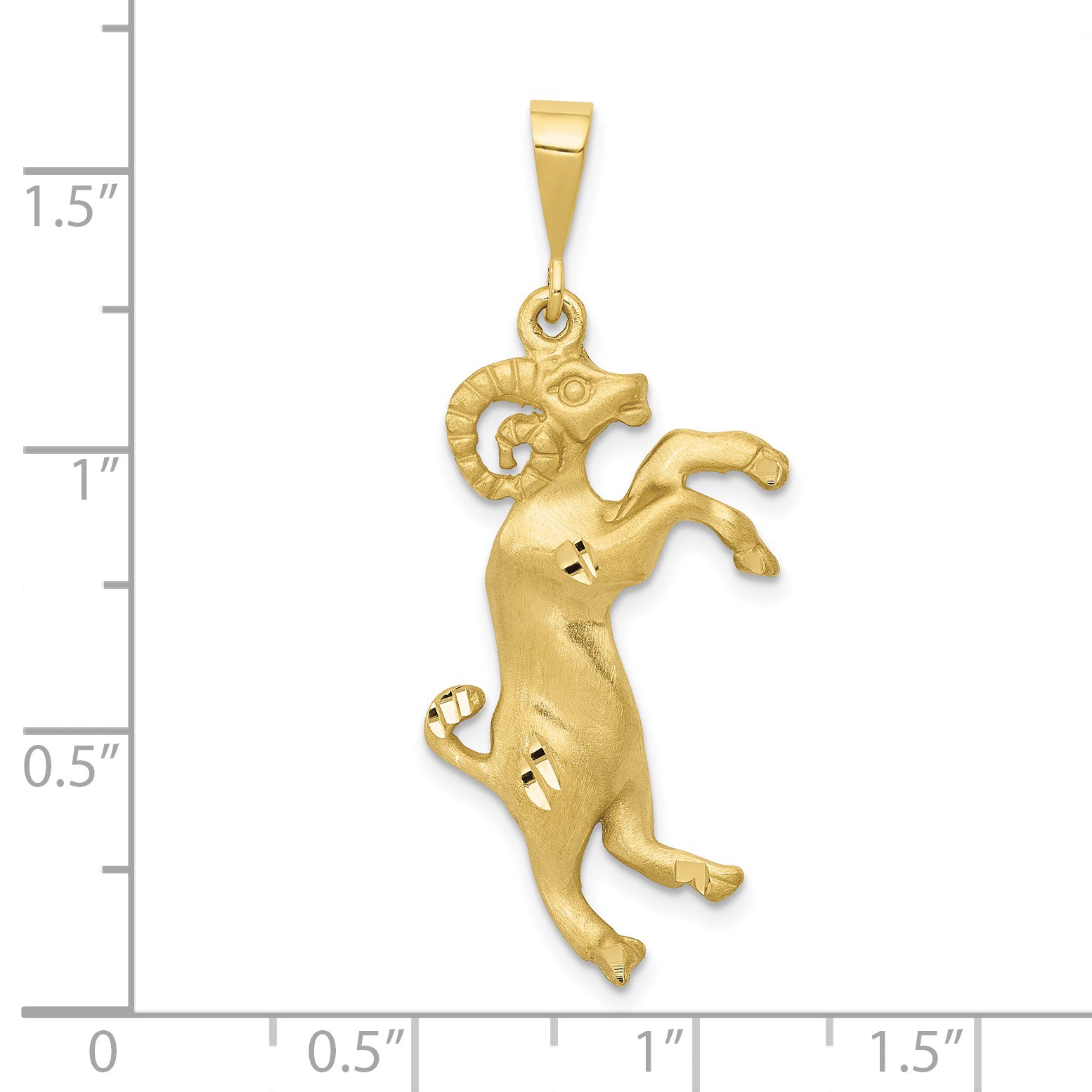 10k Aries Zodiac Charm