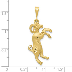 10k Aries Zodiac Charm