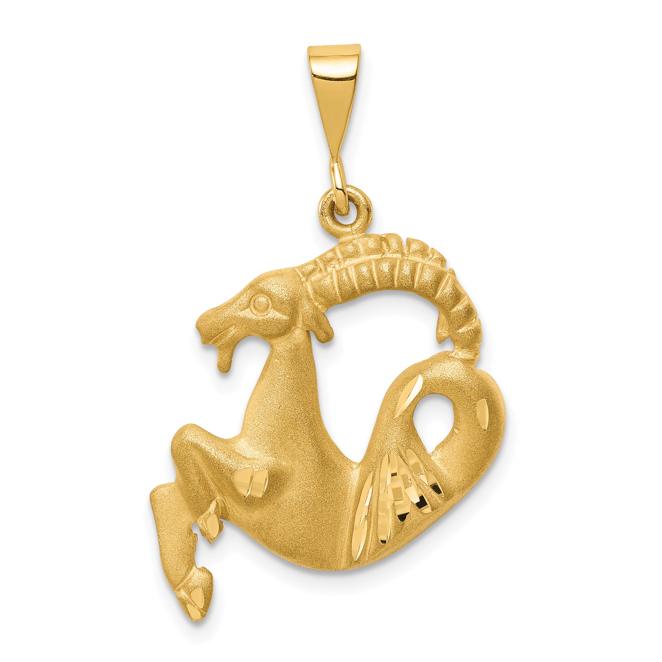10k Capricorn Zodiac Charm Main image