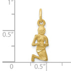 10k Virgo Zodiac Charm