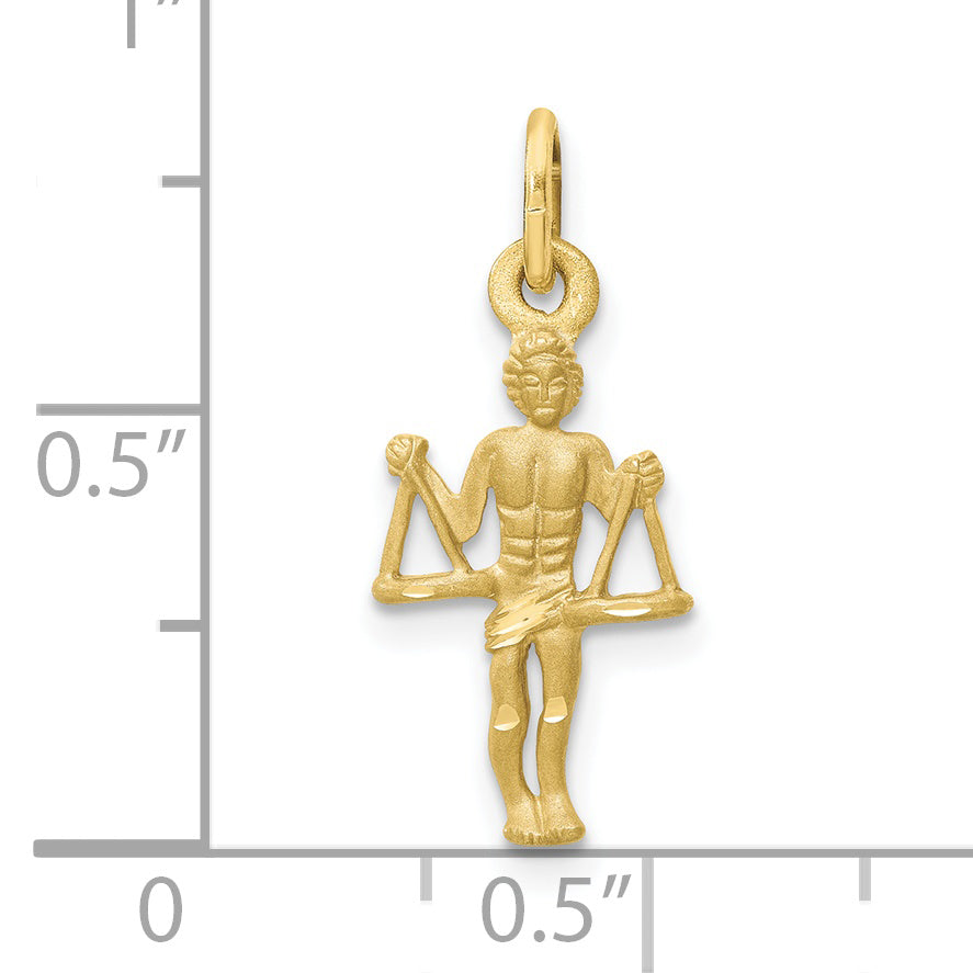 10k Libra Zodiac Charm Secondary image
