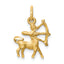 10k Sagittarius Zodiac Charm